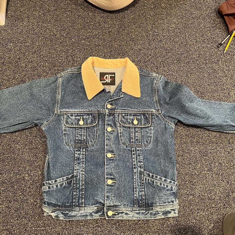 Denim jacket with a tan corduroy collar!! Never worn!